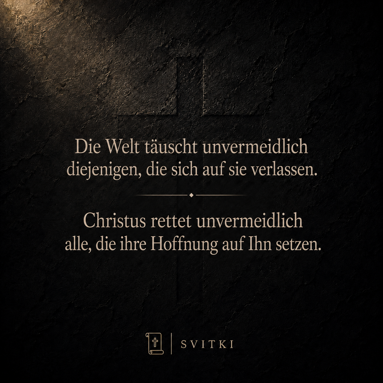 Kann der Mensch sich selbst retten?